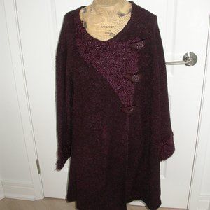 Sparkly Burgundy Sweater Dress